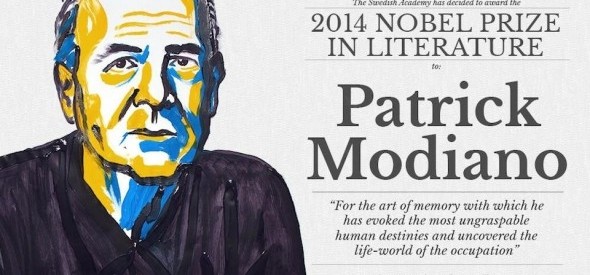 Il ritratto di Patrick Modiano eseguito da Niklas Elmehed in trentacinque minuti. Credits: Nobel Media