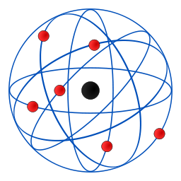 Modello atomico di Rutherford, credits: [<a href=