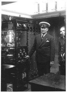 G. Marconi sull’Elettra nel 1930 (Credits: Archivio Fondazione G. Marconi) 