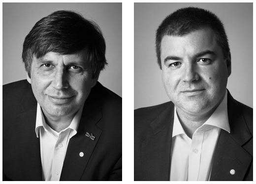 Andre Greim e Konstantin Novoselov, vincitori del premio Nobel per la fisica nel 2010