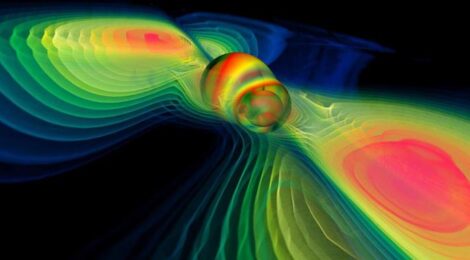 Simulazione onde gravitazionali